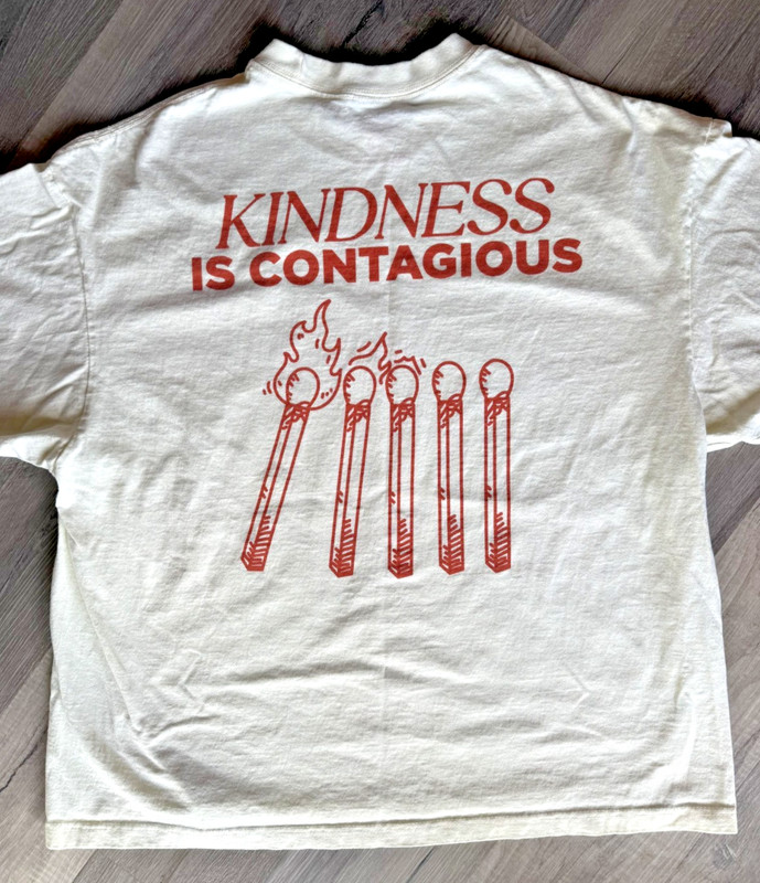 Andy Grammar Kindtagious Tee Kindness is Contagious! Size 2XL