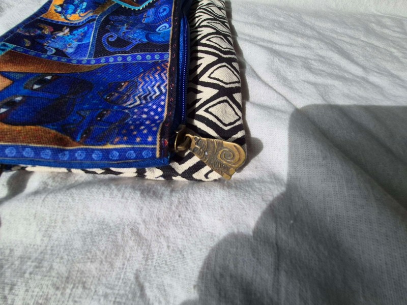 Laurel Burch FLAP CLUTCH Indigo Cats Butterflies Accents Bag Handbag 2015 gallery