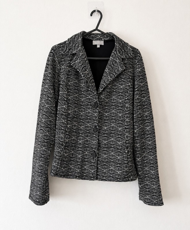 Per Una Patterned Blazer Jacket UK 14 Smart Casual Tailored Jacket