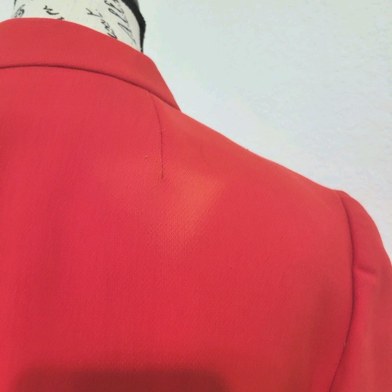 Vintage 60s Red Cropped Jacket Mod Retro Military Majorette Womens Small gallery