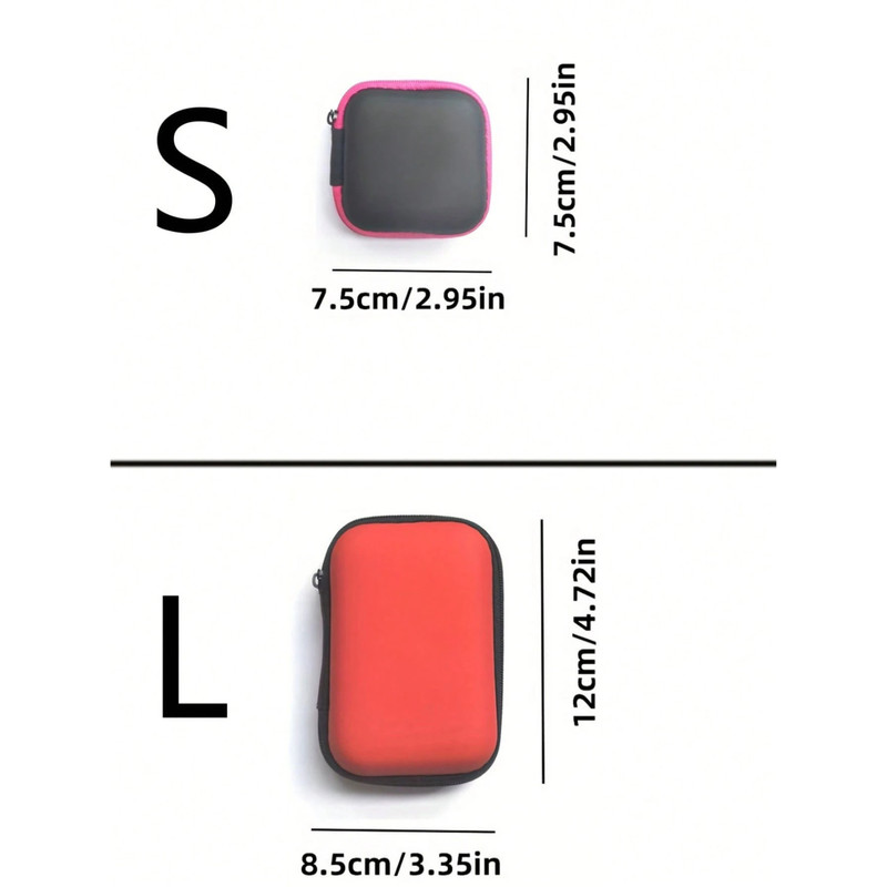 Headphone Bag Data Cable Storage Mini Coin Storage Bag Multi-uses Cosmetic Bag gallery