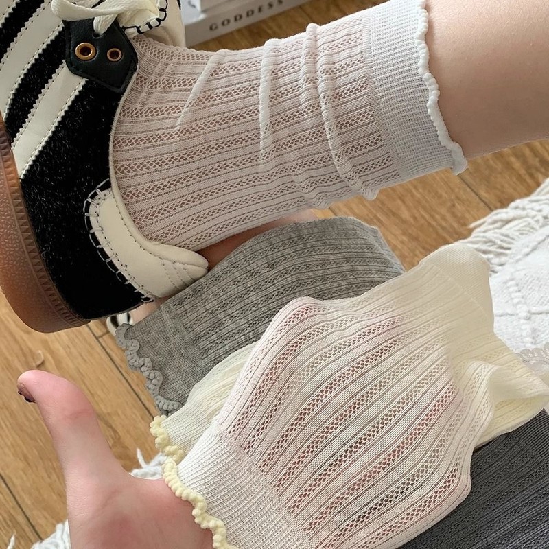 Women’s Gray Cotton Socks