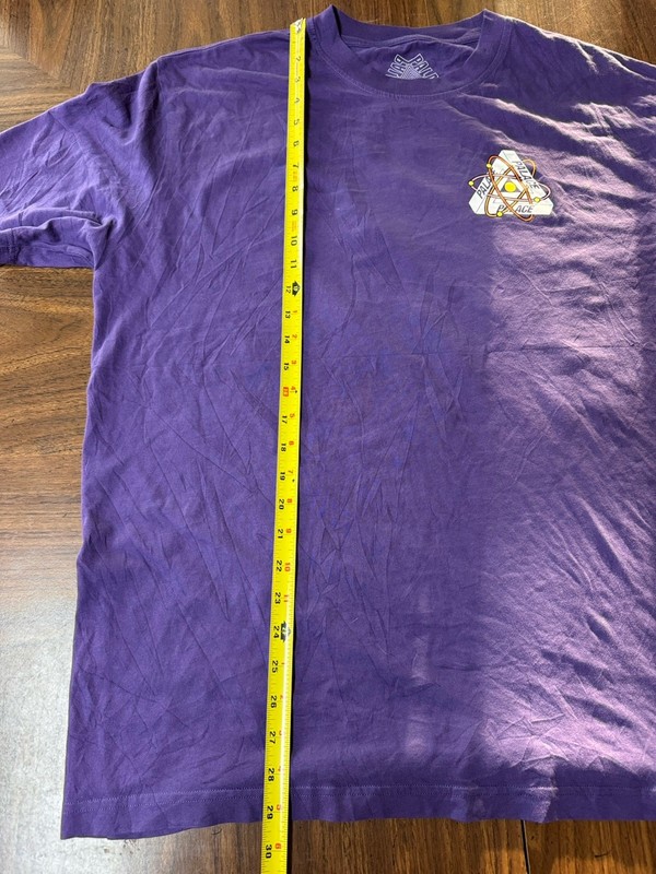 Palace Tri Atom Skate Street T-shirt Tee Men's XXL Purple gallery