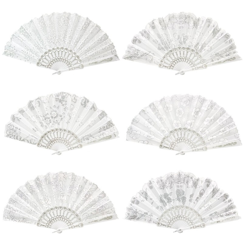 12pc Wholesale Lot Wedding Party Favor Gift Spanish Party Dance Summer Hand Fan gallery
