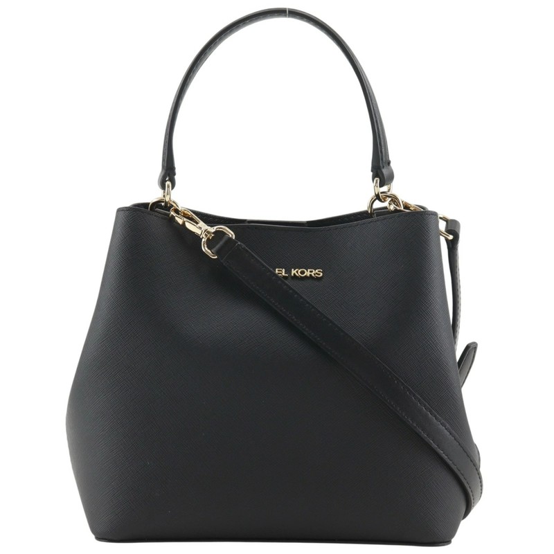 Michael Kors Bucket Crossbody 35S4G3FM5T1 Handbag PVC Black Women’s #NB584