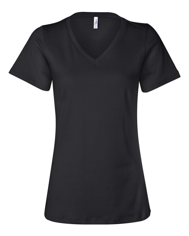 3 Pack Of Bella + Canvas 6405 Ladies T Shirt Relaxed Jersey V-Neck T-Shirt
