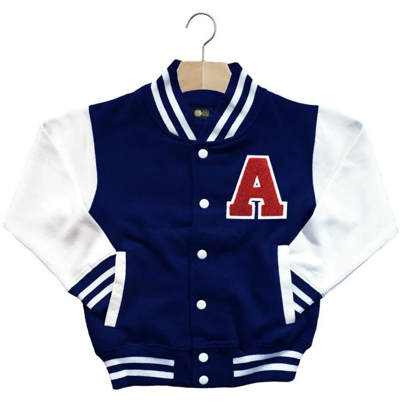 CLASSIC VARSITY BASEBALL JACKET UNISEX PERSONALIZED GENUINE US E COLLEGE LETTER gallery