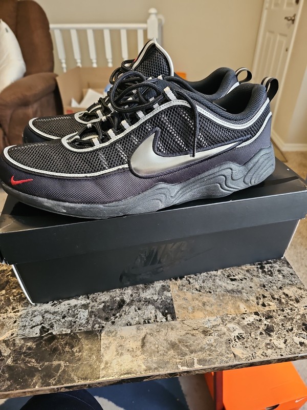 Size 14 – Nike Air Zoom Spiridon SP Black Sport Red