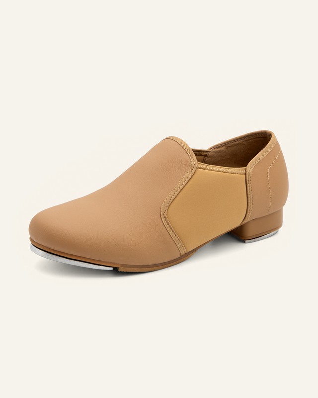 Linodes Unisex PU Leather Slip On Tap Shoe Dance Shoes for Women and Men's Dance gallery