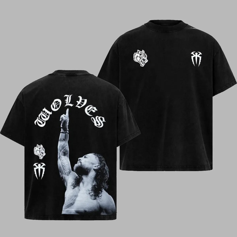 Roman Reigns Wolves Club Darc Sport Unisex T-Shirt Heavy Cotton Workout Tee
