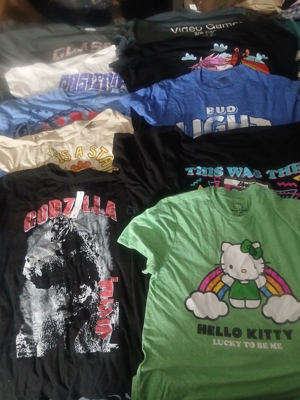 Lot Of 10 Men’s Graphic Tee Tshirts All New With Tags Details In Description