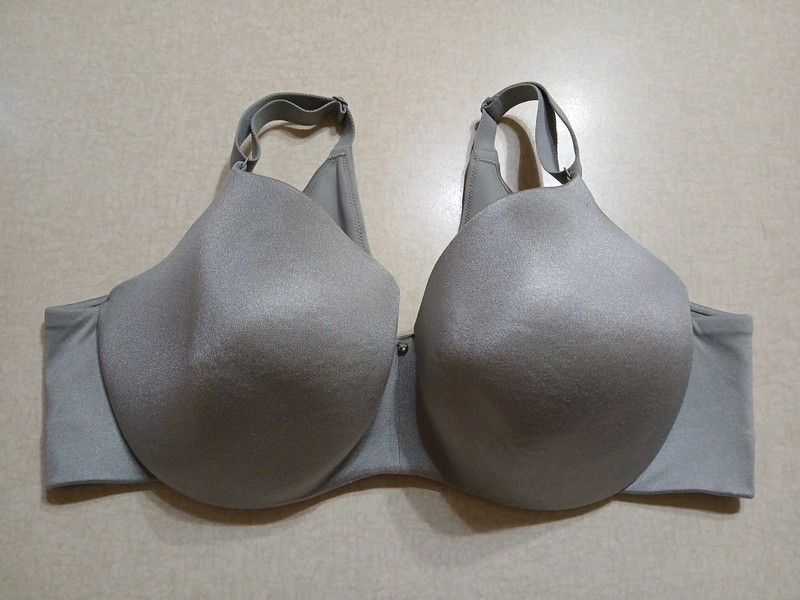 Cacique Bra 44D Lightly Lined Balconette Grey Underwire