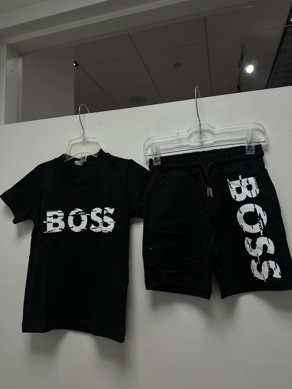 Boss Full Outfit Short Set For Kids Size From 2-3t To 12-13t gallery