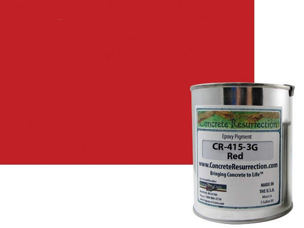 Solid Color Epoxy Pigment - Red for 3 Gallon Epoxy Kit gallery