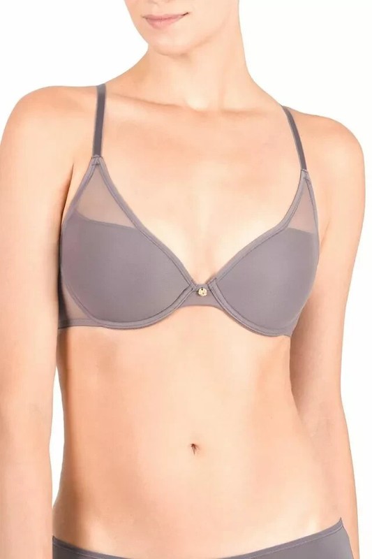 NEW Natori 711149 Highlight Contour Underwire Bra Gunmetal Grey Gray sz 36D $64 gallery