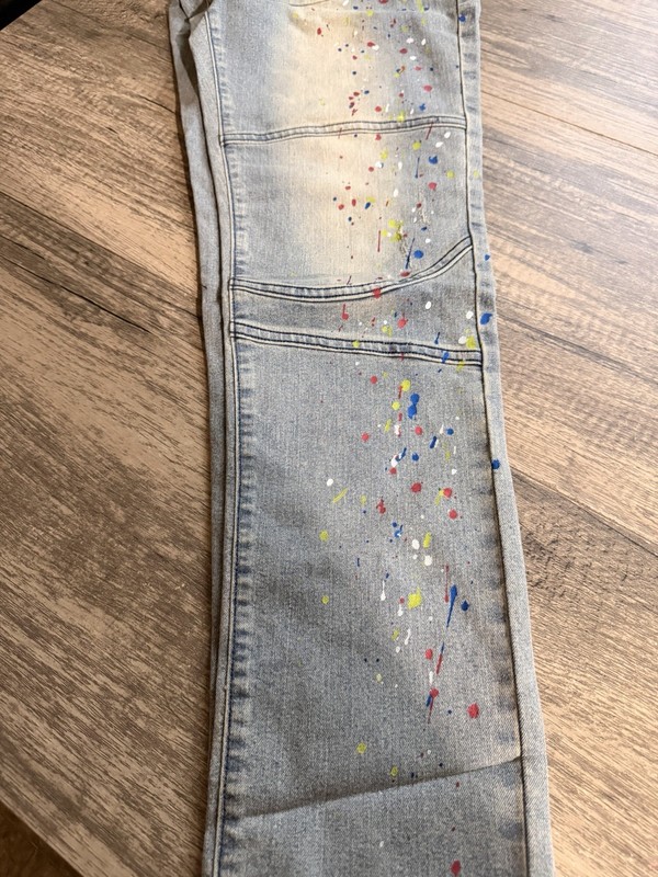 Ministry of Fashion Men’s Skinny Jeans Light Indigo Distressed Denim 5-Pocket gallery