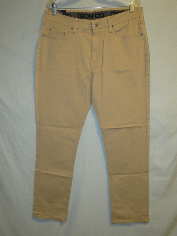NWT Iron Co. Patriot Pant Straight Leg 5-Pocket Flex 34x30 (actual) Hay gallery
