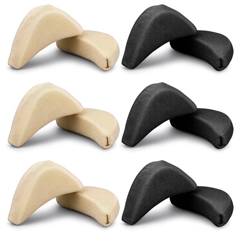 6 Pairs Foam Toe Inserts for Shoes Too Big Soft Sponge Adjustable Shoe Filler…