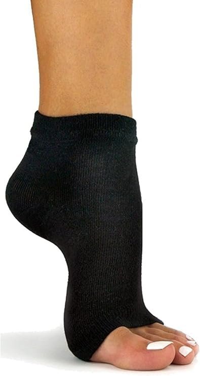 Soft Cotton Toeless Socks for Exercising, Dancing, Pedicures, Yoga, Pilates,…