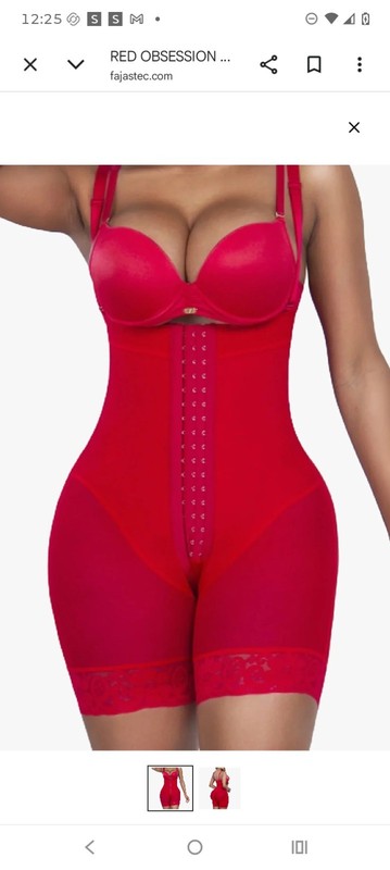 Fajastec Red Obsession SL541RD Red Shapewear Girdle S Powernet Adjustable