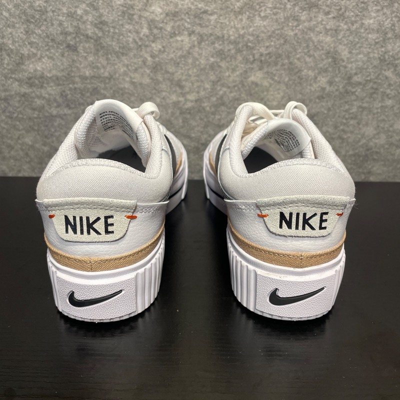 Nike Sneakers Womens 7 White Black Platform Court Legacy Lift Casual Sneakers gallery