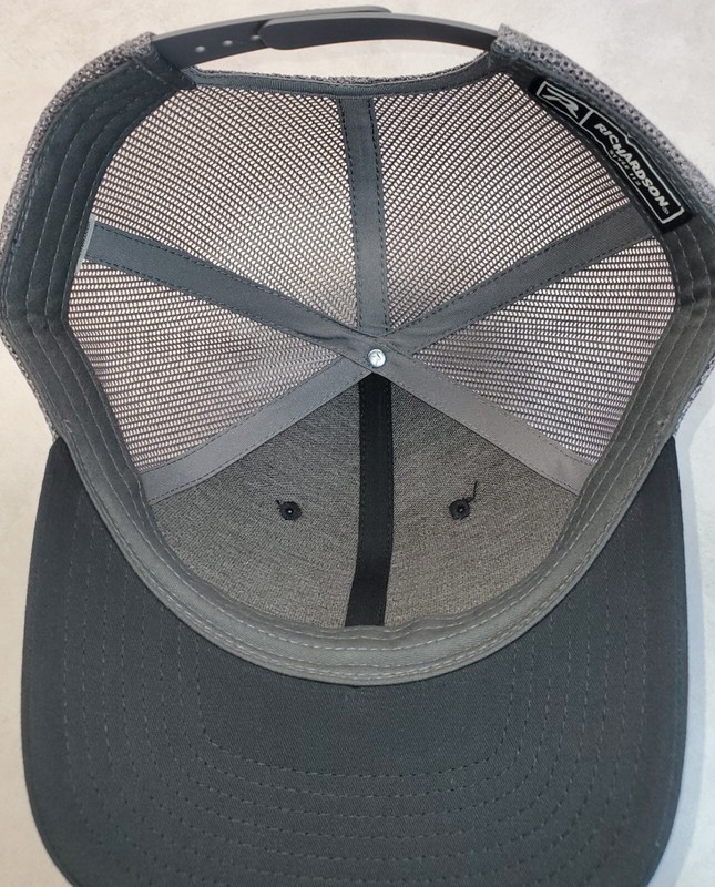 Snap-on Patch on Richardson 112 Trucker Hat Snapback Black/Charcoal gallery