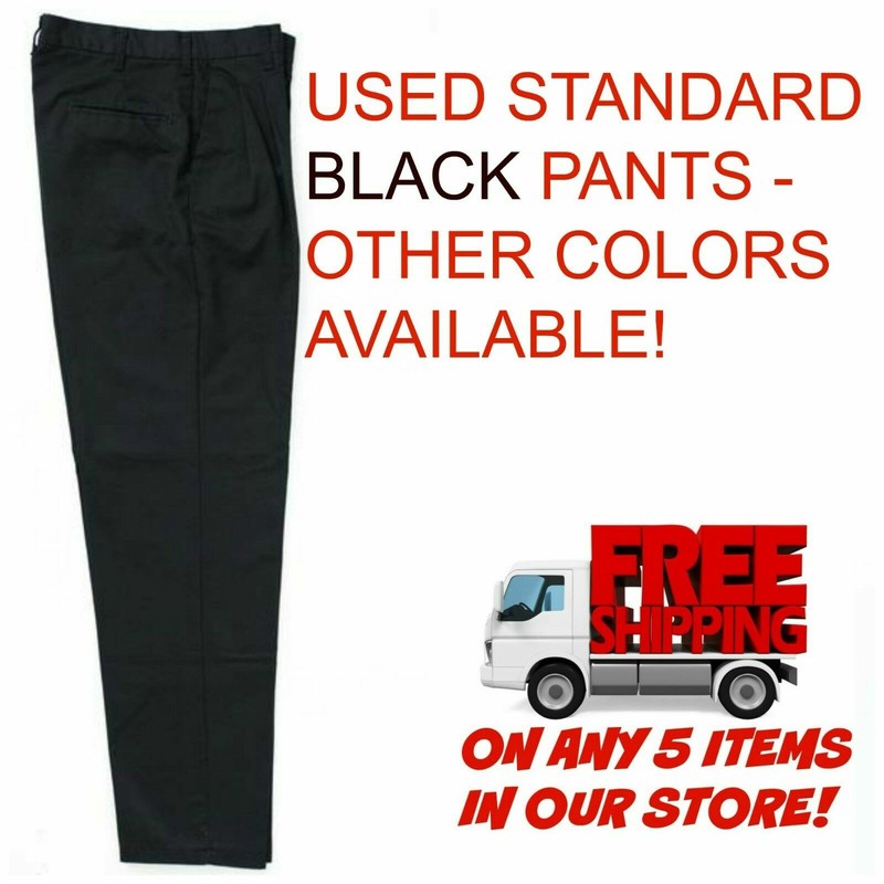 Used Uniform Work Pants Cintas Redkap Unifirst G&K Dickies and others BLACK gallery