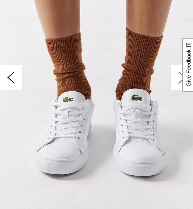 Lacoste Disney Cam White Leather Tennis, Sneakers, Style L. 12. 12 418, Size 10