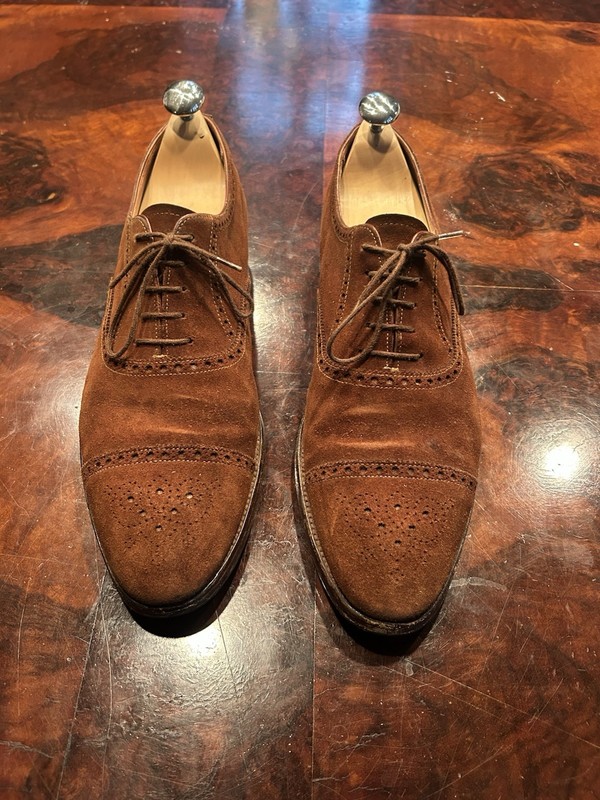 John Lobb Seymour 8.5 E 42.5 8.5 E Brown Suede located in Munich