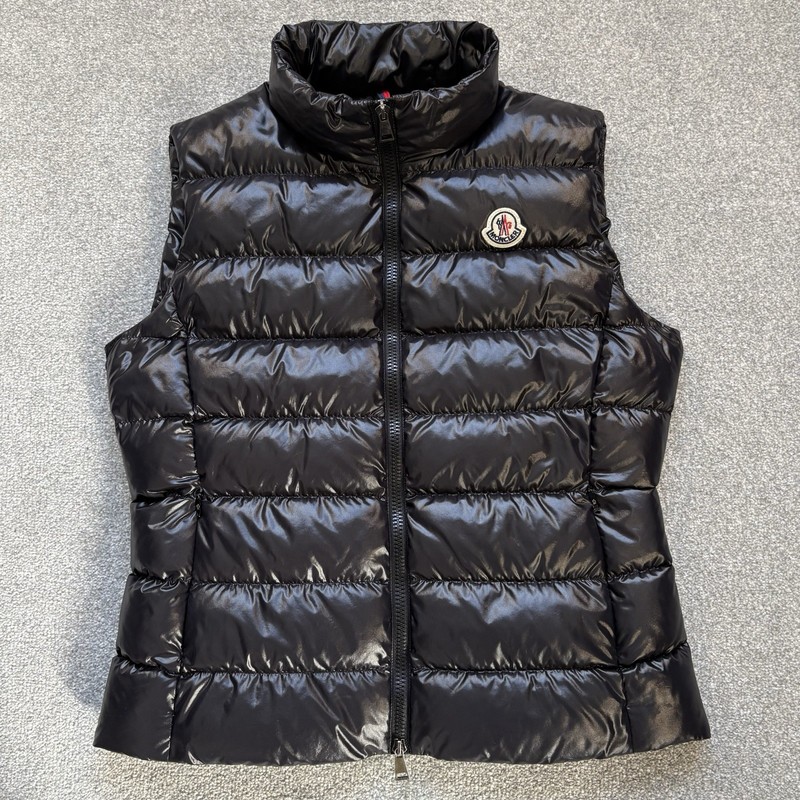 Women’s Moncler Ghany Gilet Black Size 2 UK8 100% Authentic