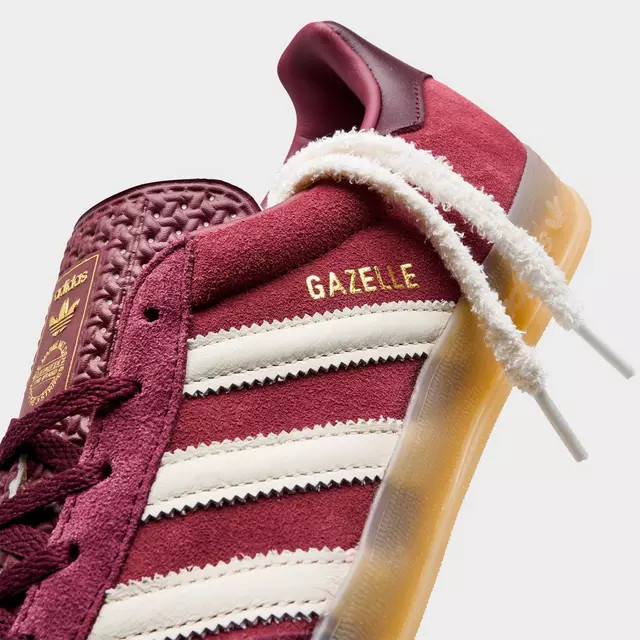 Adidas Gazelle Indoor Shadow Red Off White Womens Sports Sneaker HQ2661 gallery
