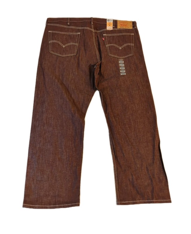 New 2010 Levi’s Men 501 Original Fit Stonewash Blue Button Fly (47×30) Tag 46×30