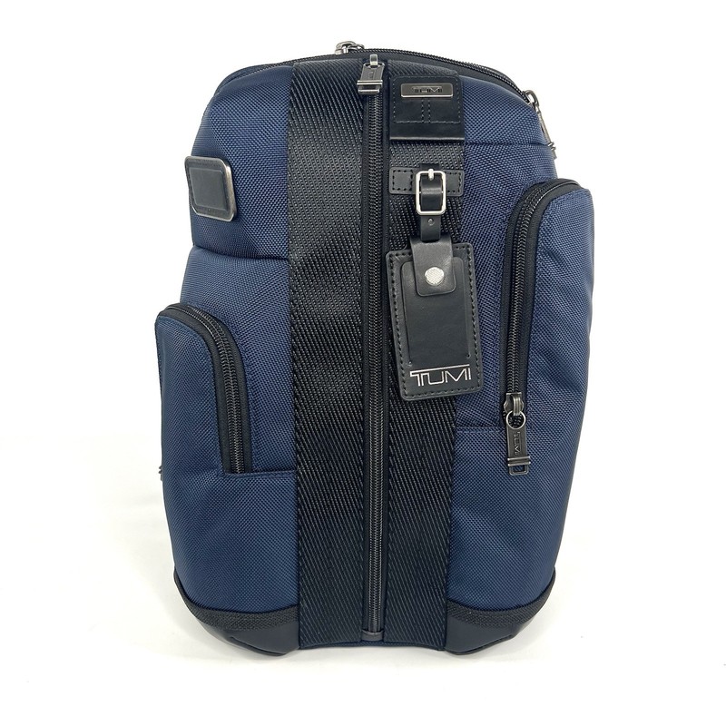 TUMI Higgins Sling Crossbody Day Bag Navy Blue and Black