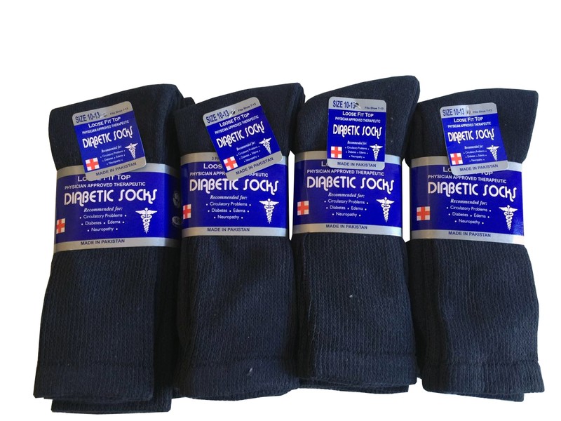 3 Pairs Diabetic CREW circulatory Socks Health Men’s & Women's Cotton ALL SIZE gallery