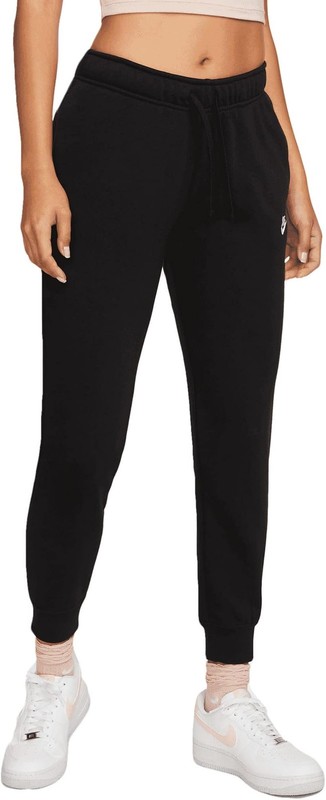 Nike Sportswear Club Fleece Mid-Rise Joggers Womens Size – Large Black/White – B