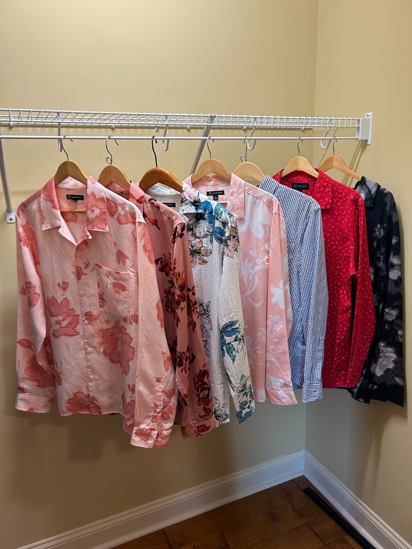 Lands End INC Men’s long sleeve button shirts Lot of 7 (3) Med (3) LG 1 (XL)