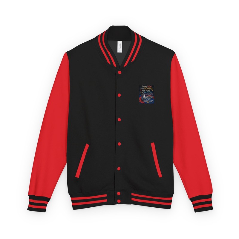 Heavyweight letterman jacket