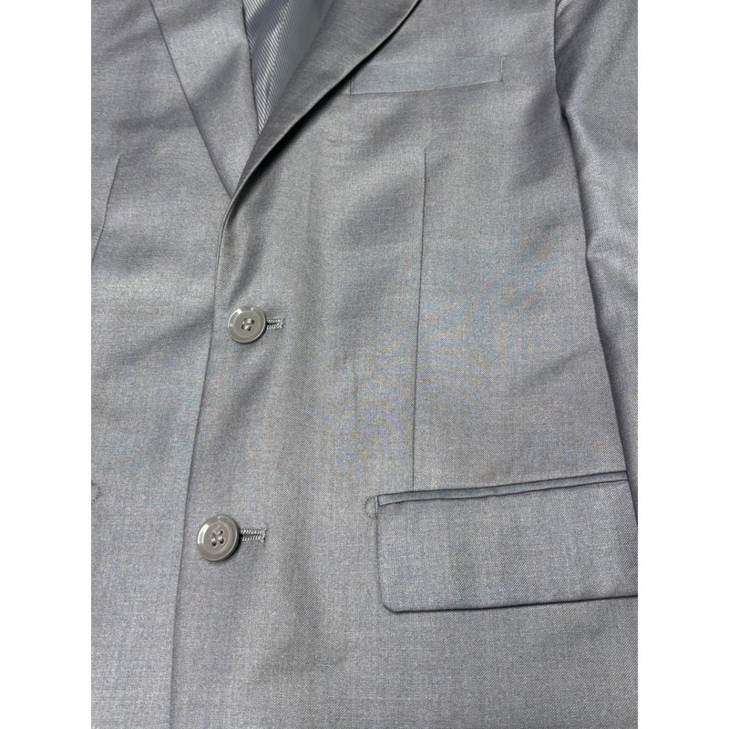 NWT Giorgio Fiorelli Mens Grey Super Fine 2-Button Blazer Jacket 50 EU 40 US gallery