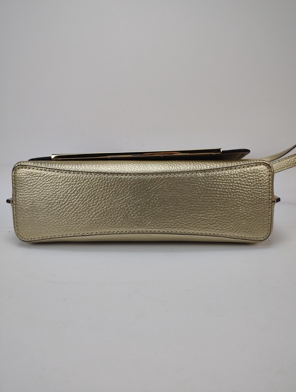 Michael Kors Evelyn Medium Flap Crossbody B Pale Gold - NWT gallery