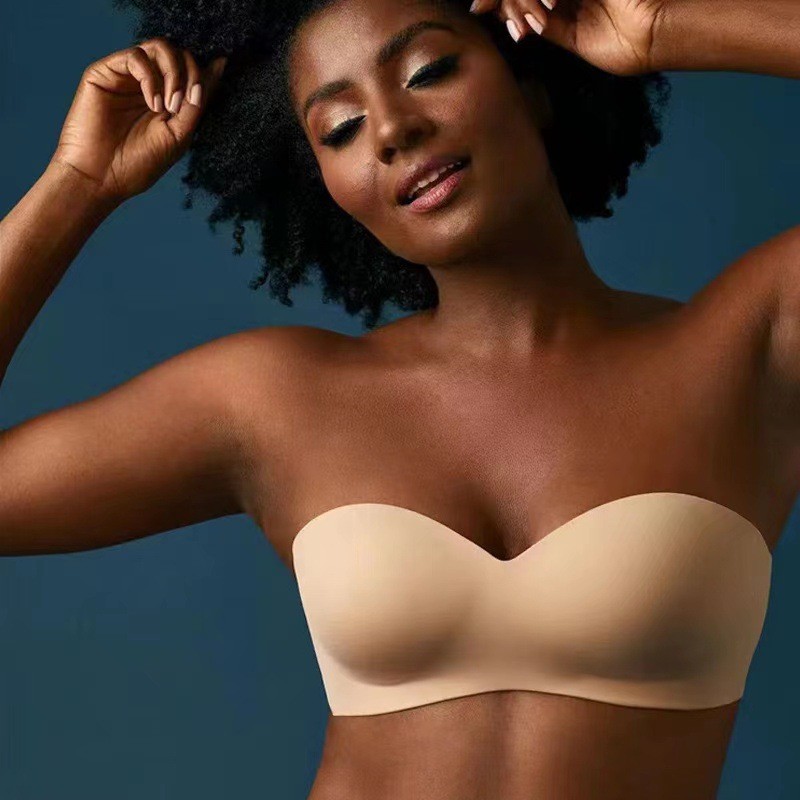 44 C D DD E F G Cup Womens Invisible Bra Plus Size Strapless Underwire Underwear gallery