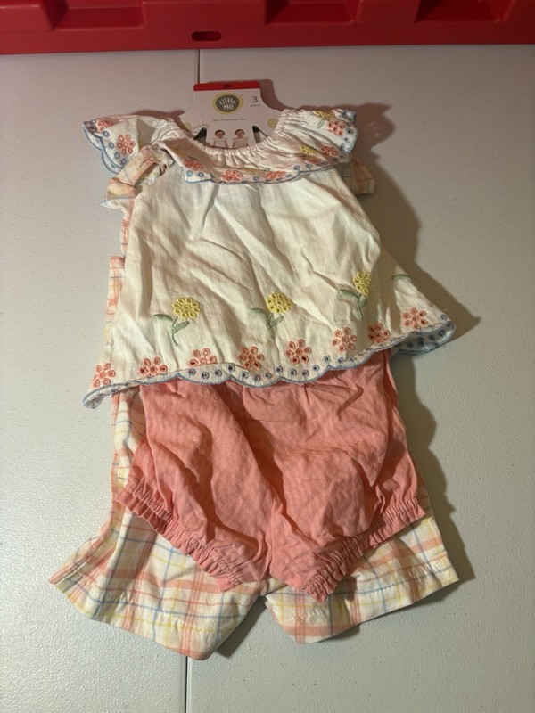 Baby Girls' Little Me 3-piece Dresswear Set Pink Size 9M (Wrinkled) gallery
