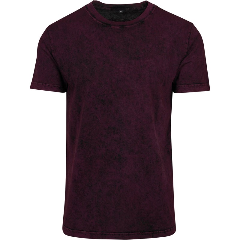 Acid Washed Tee BY070 Men's cool basic Short Sleeve Crew Neck comfotable T-Shirt gallery
