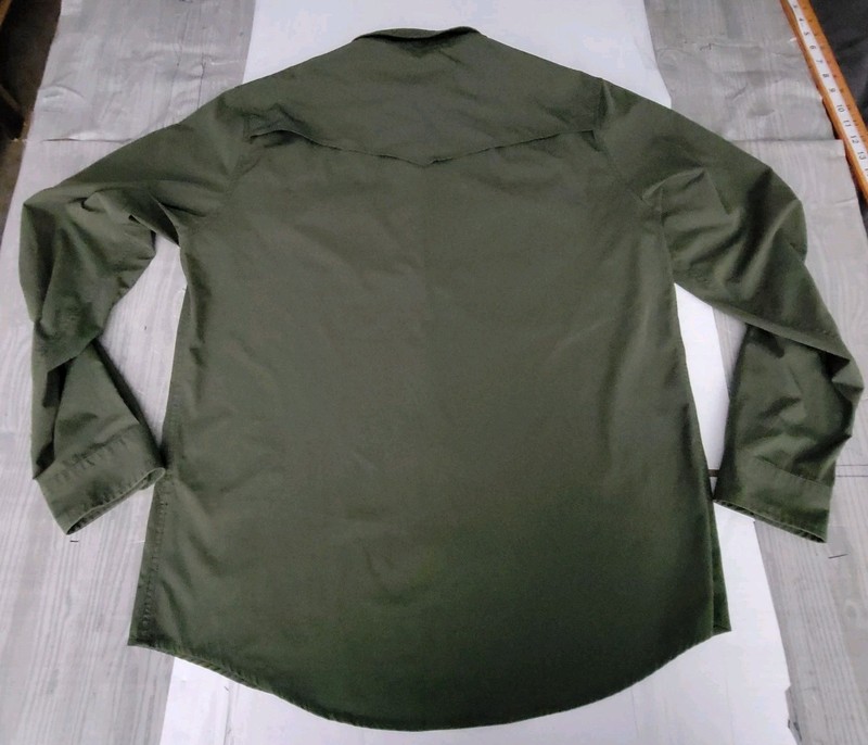 Ferrell Shirt Mens L Green Long Sleeve Western Pearl Snap Vented gallery
