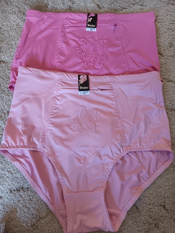 Wakoii Nylon Granny Underwear Size 4XL Style C611Q NWT – Set of 2