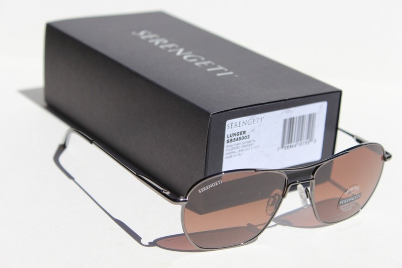 SERENGETI Lunger POLARIZED Sunglasses Gunmetal/Mineral Gradient NEW SS545003 gallery