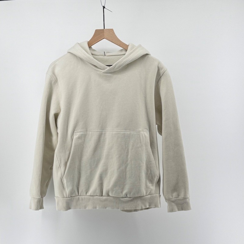Lululemon Steady State Hoodie Mens Small Bone White Relaxed Fleece LM3FAES