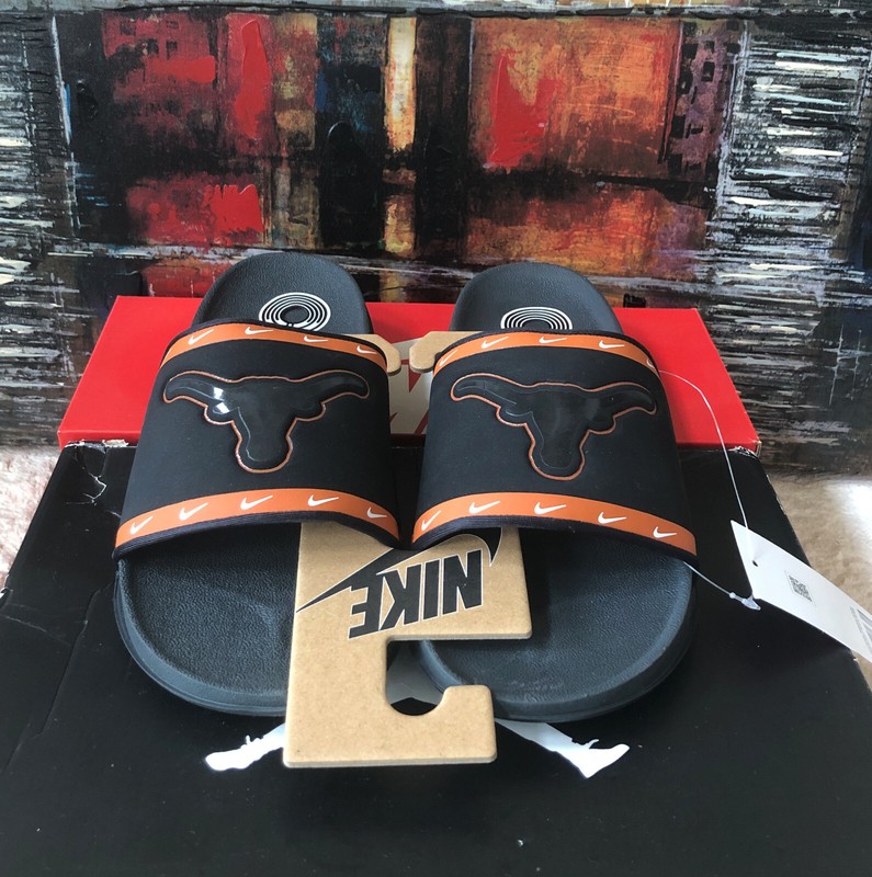 Nike Offcourt Slide TEXAS LONGHORNS Slides Sandals NCAA DD0550-001 Size Mens 13