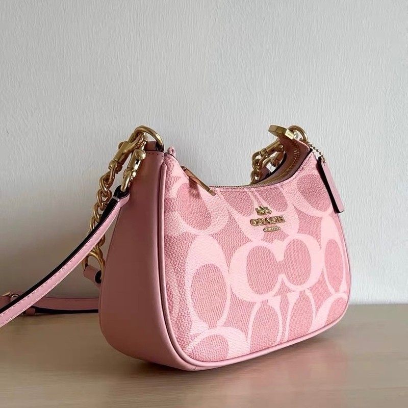 Coach Teri Shoulder Bag Signature Canvas CAL51 Powder Pink outlet NEW Fast Shipp