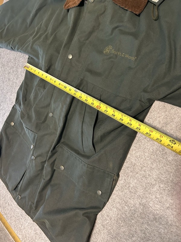 Smith & Wesson Jacket Men’s Size M Green Waxed Barn Field Coat 90s gallery