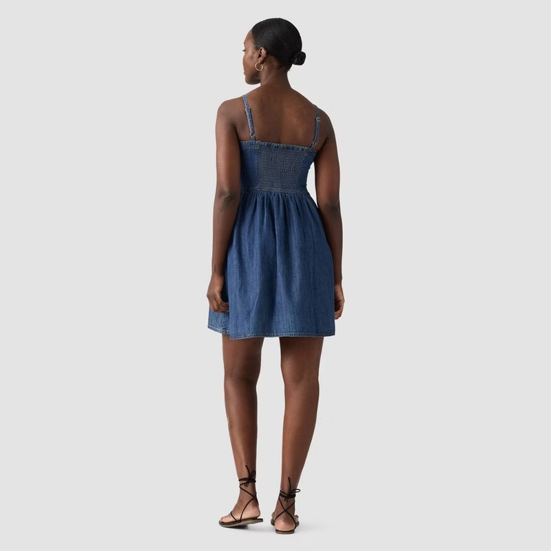 Levi Women Jadine Denim Dress - Unturned Stone XS gallery